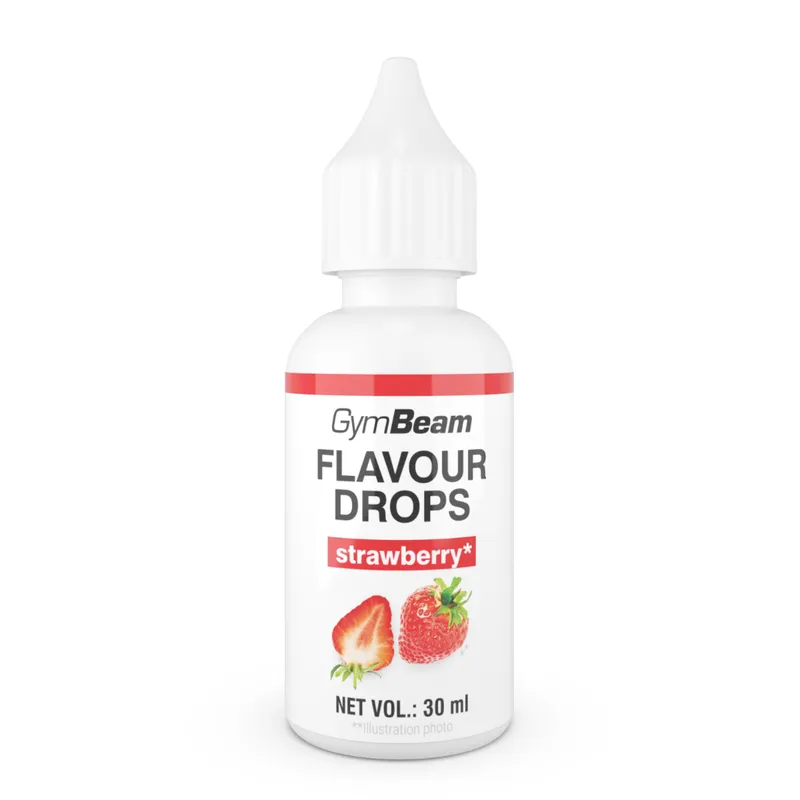 GymBeam Food GymBeam Flavour Drops 30 ml Erdbeere – Produktbild 1 von 1