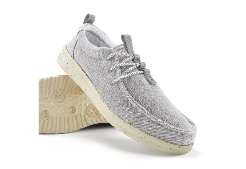 John Devin John Devin Slip-On-Sneaker Sneaker Sneaker, Freizeitschuh, Halbschuh, Slipper VEGAN, Grau, – Produktbild 5 von 5