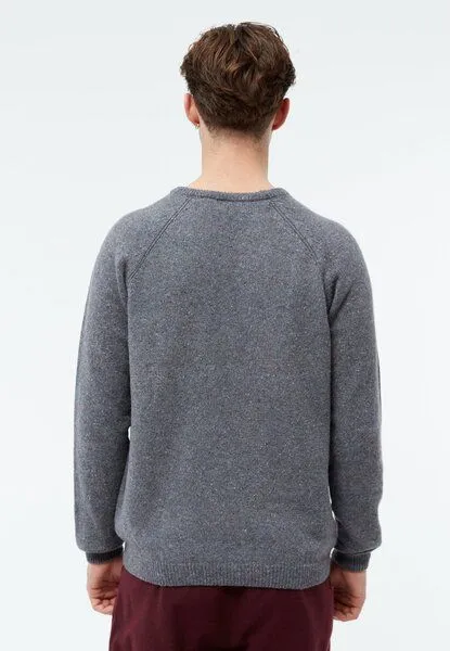 Givn Berlin Givn Berlin Strickpullover GBCOOPER aus recyceltem Wollgemisch, Mid grey, – Produktbild 3 von 4