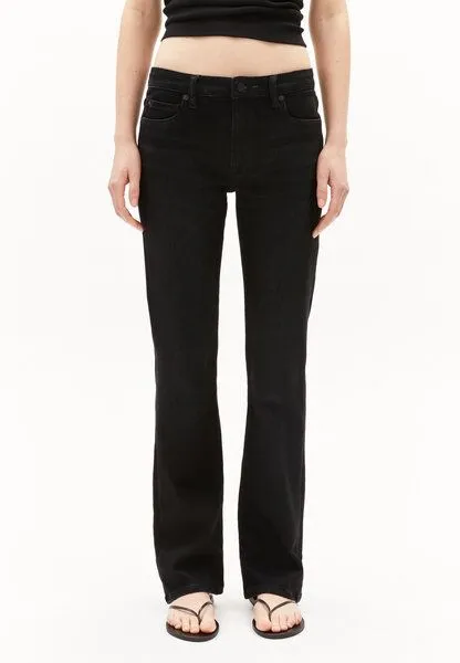 ARMEDANGELS ARMEDANGELS LINNAA X LOW - Damen Bootcut Jenas Bio-Baumwoll Mix X-Stretch, Breath black, – Produktbild 1 von 3