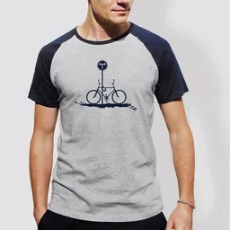 little kiwi little kiwi Herren T-Shirt, "No Way", Heather Ash/Navy – Produktbild 1 von 1