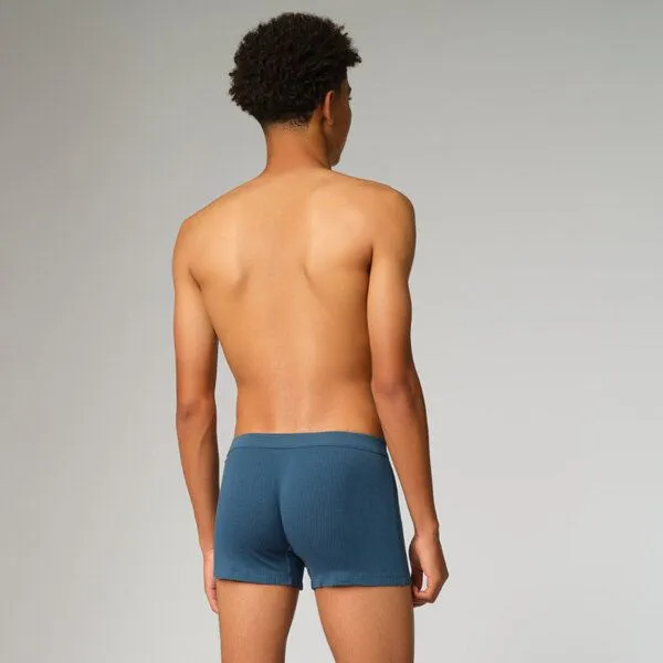 comazo|earth comazo|earth Fairtrade Trunks Single Jersey mit Nadelzug | GOTS zertifiziert, Petrol, – Produktbild 3 von 4