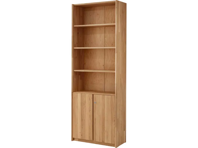 TPT Regalschrank "buxing 3.0." mit 2 kurzen Türen, B 80 x T 36 x H 222 cm, Wildeiche – Produktbild 1 von 1