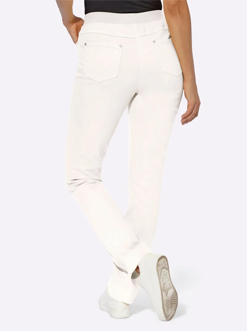 Witt Schlupfjeans weiß, Weiß, – Produktbild 1 von 3