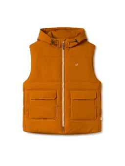 TWOTHIRDS TWOTHIRDS Herren vegan Bodywarmer Newtownards Kürbisorange – Produktbild 1 von 1