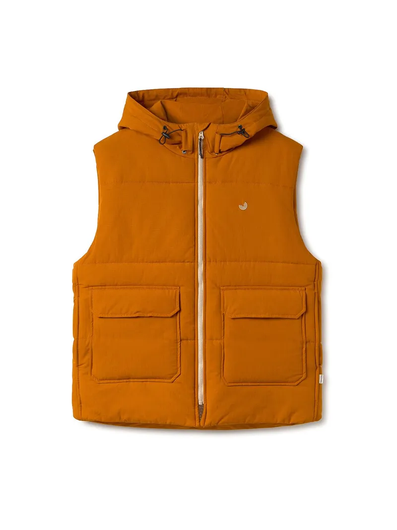 TWOTHIRDS TWOTHIRDS Herren vegan Bodywarmer Newtownards Kürbisorange, Orange, – Produktbild 1 von 2