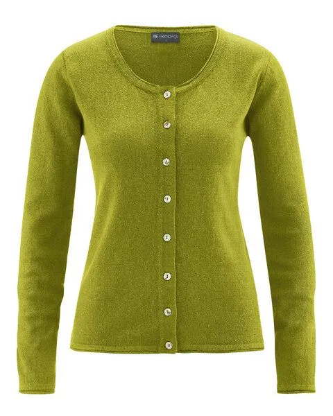 HempAge HempAge Damen Cardigan Carina, Fern, – Produktbild 3 von 3