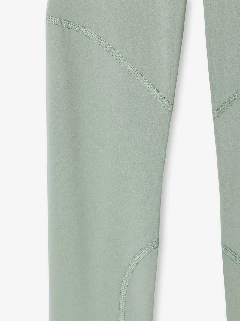 Vertbaudet Leggings Mädchen Schriftzug LOVE TOGETHER am Gummibund salbei, Salbeigrün, – Produktbild 3 von 3