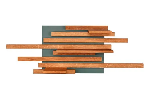Living Oak Living Oak Wandregal Eiche No.01, Brown, – Produktbild 3 von 4
