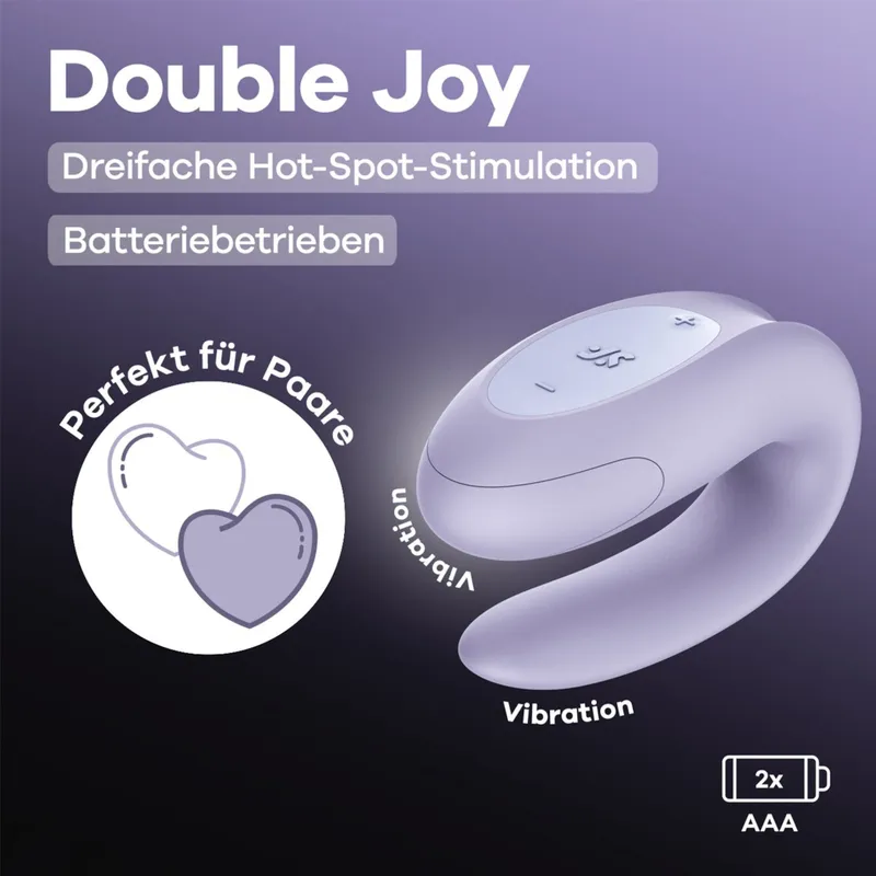 Satisfyer Satisfyer Double Joy, 9,4 cm, Flieder, – Produktbild 1 von 1