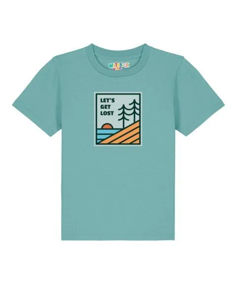 watabout.kids watabout.kids T-Shirt Kinder Let's Get Lost, Teal monstera, – Produktbild 1 von 2