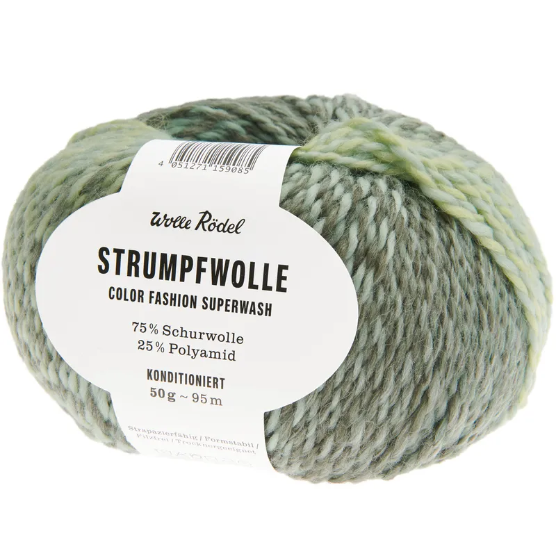 Wolle Rödel Wolle Rödel Strumpfwolle Color Fashion Multi Grün, Multi grün, – Produktbild 1 von 1