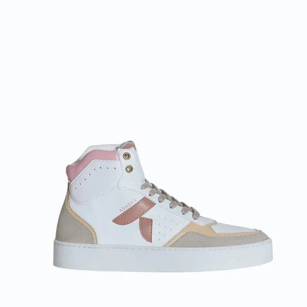 Ashoka Paris Ashoka Paris Mateo High-Top Sneaker Rosa Trio, Biobasiert & Recycelt – Produktbild 1 von 4