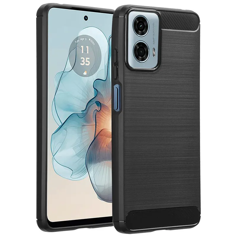 imoshion imoshion Brushed Back Cover für das Motorola Moto G04 / G24, Schwarz, – Produktbild 1 von 1