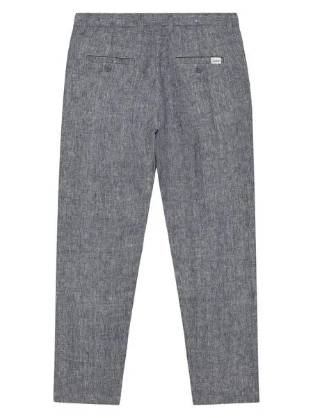 KnowledgeCotton Apparel KnowledgeCotton Apparel Leinen-Hose CHUCK, Vintage indigo, – Produktbild 2 von 3