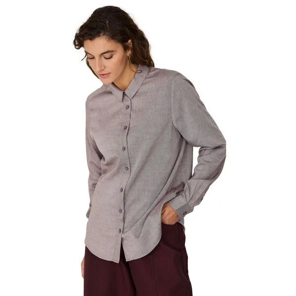 SKFK SKFK Langarm-Bluse ASUNE, Red melange, – Produktbild 1 von 4