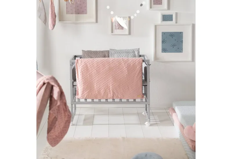 roba roba Kinderbettwäsche Lil Planet - BIO BAUMWOLLE - versch. Farben - weicher Stoff, aus Jersey, 2 teilig, 100 x135 cm, Bettwäsche Kinderbett & Babybett - Jungen & Mädchen, Rosa, – Produktbild 2 von 5