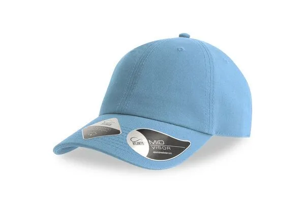 Atlantis Headwear Atlantis Headwear Fraser Cap Bio Baumwolle verstellbar, Columbia blue, – Produktbild 2 von 4