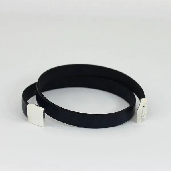 Mitienda Shop Mitienda Shop Lederarmband mit Magnetverschluss Unisex, Blau-silber, – Produktbild 2 von 2