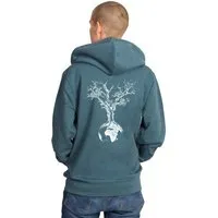 Life-Tree Life-Tree Zipper aus Biobaumwolle Unisex "Weltenbaum" in Stargazer Blau – Produktbild 2 von 5