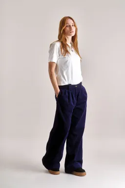 KOMODO KOMODO Damen vegan Hose Lola Cord Navy – Produktbild 1 von 1
