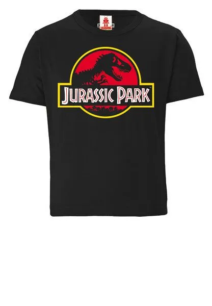 LOGOSH!RT LOGOSH!RT Jurassic Park - Dinosaurier - Logo Bio T-Shirt Print Kinder, Schwarz, – Produktbild 1 von 4