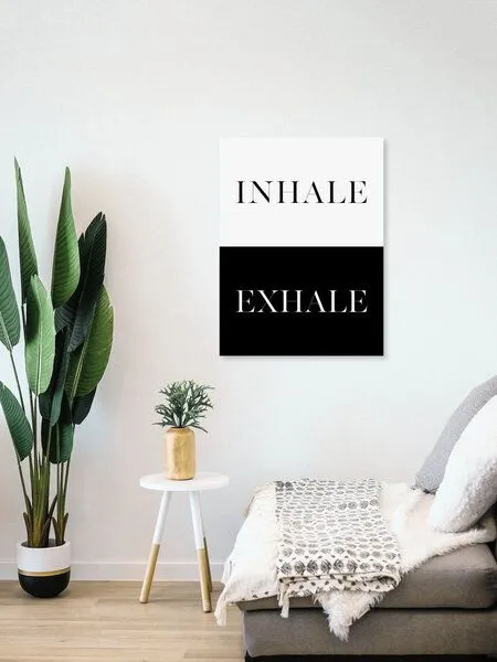 Photocircle Photocircle Poster / Leinwandbild - Inhale Exhale No7 – Produktbild 4 von 4