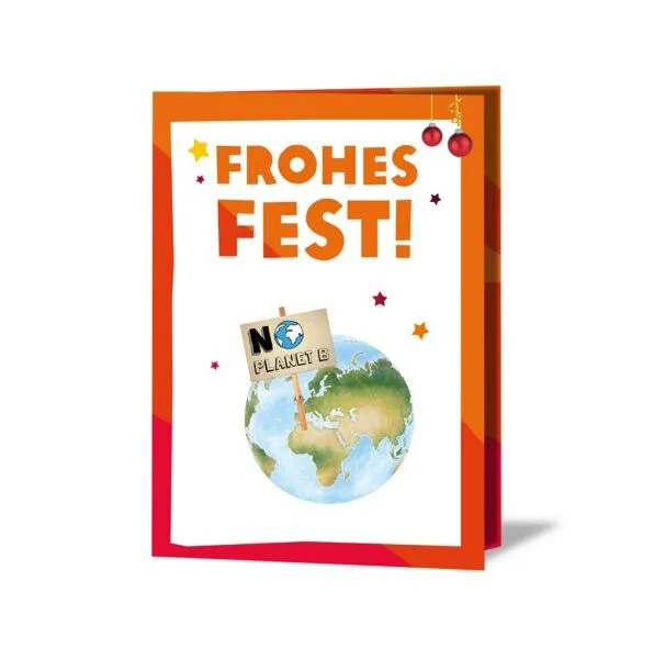 OxfamUnverpackt OxfamUnverpackt Spenden-Geschenk "Klima-Kit" (Weihnachtskarte mit Magnet) – Produktbild 1 von 2
