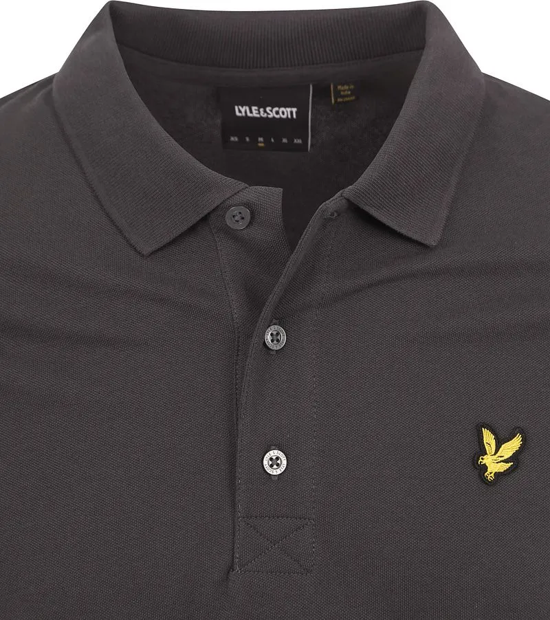 Lyle and Scott Lyle und Scott Polo Plain Anthrazit - Größe S, Anthrazit, – Produktbild 5 von 5