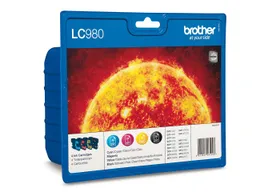Brother Brother 4er Set Tintenpatronen LC-980BK/C/M/Y schwarz, cyan, magenta, gelb – Produktbild 1 von 1