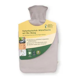 Grünspecht Naturkautschuk-Wärmflasche mit Bezug (Bezug Gots), groß – Produktbild 1 von 1