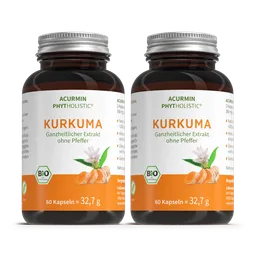 Cellavent Healthcare Bio Kurkuma Kapseln ohne Pfeffer – Acurmin Phytholistic 2 Monat – Produktbild 1 von 1