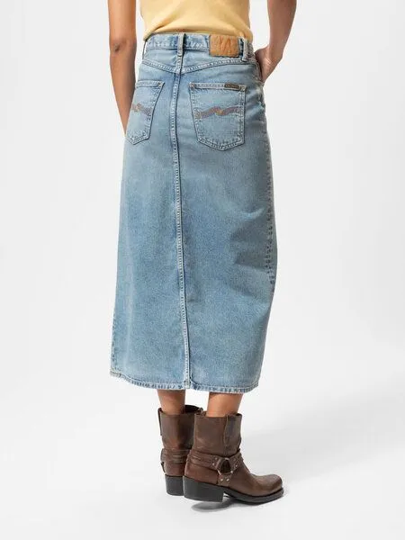Nudie Jeans Nudie Jeans Jeans Rock Anna Desert Light Blue, Blau, – Produktbild 4 von 4