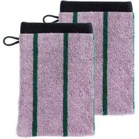 La Cerise sur le Gâteau La Cerise sur le Gâteau Waschlappen Bio-Baumwolle Charly (2er Set), Lila, – Produktbild 1 von 1