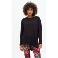 KOKOworld Bluse Seki – Basic-Bluse mit langen Ärmeln – Boot-Ausschnitt – Viscose mit Elasthan – Fair produziert in Polen – KOKOworld, Schwarz (black), – Produktbild 1 von 1