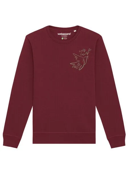 watapparel watapparel Sweatshirt Unisex Self love, Burgundy, – Produktbild 2 von 3