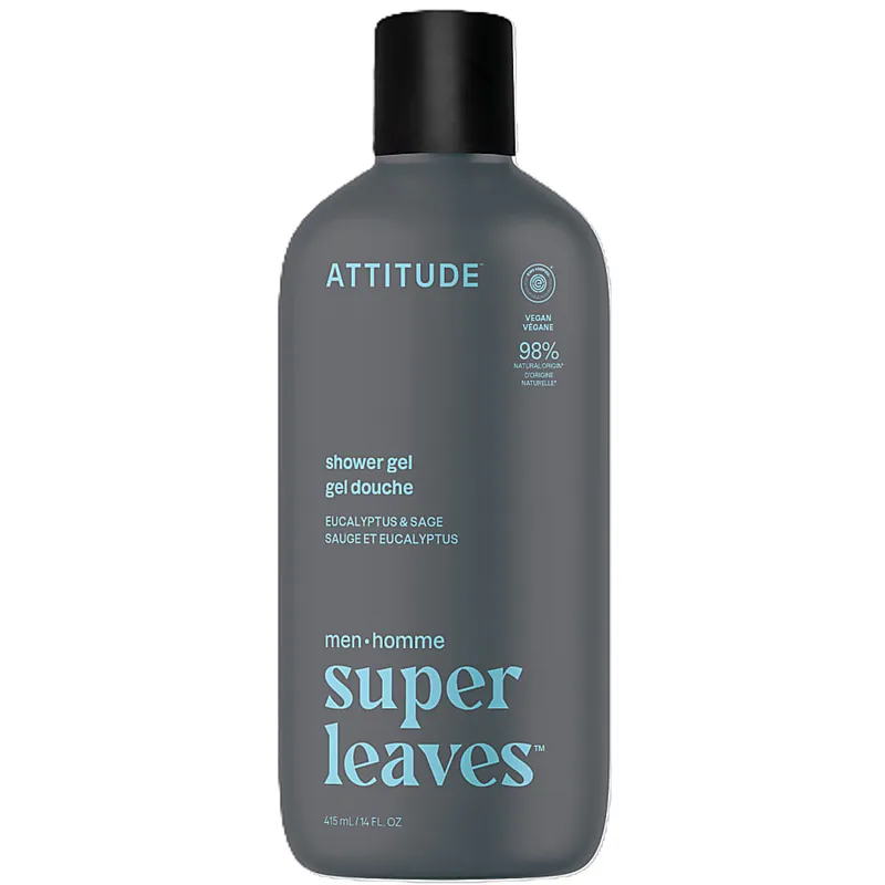 Attitude Attitude Super Leaves Duschgel für Männer - Eukalyptus & Salbei – Produktbild 1 von 1