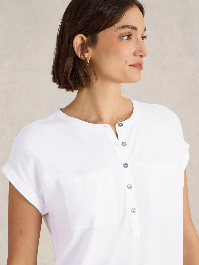 White Stuff T-Shirt Beth - 44, Reines weiß, – Produktbild 3 von 4