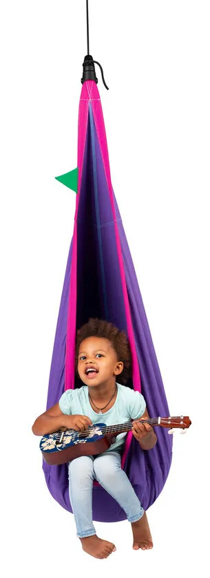 La Siesta LA SIESTA Kinder-Hängehöhle Joki 4-tlg. Ø 70 cm Textil Lilly, Lila, – Produktbild 5 von 5