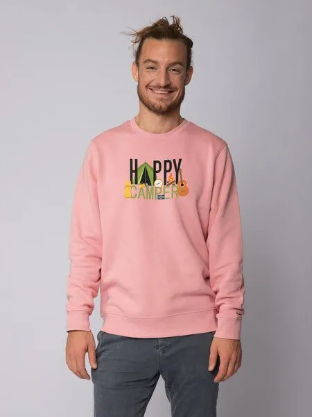 watapparel watapparel Sweatshirt Unisex Happy Camper, Canyon pink, – Produktbild 2 von 4