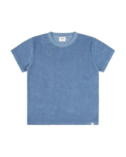 MATONA Matona Frottee T-Shirt für Kinder / Terry Tee, Dusk blue, – Produktbild 4 von 4