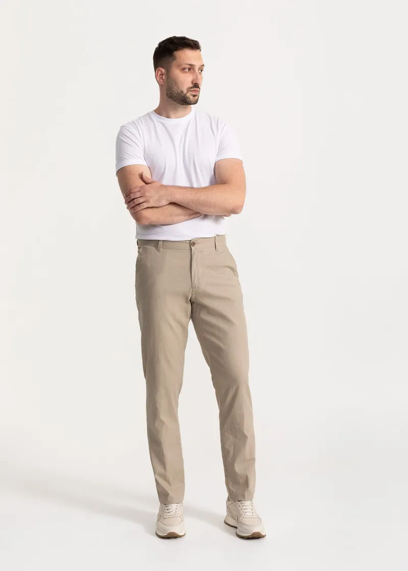 De IONESCU De IONESCU Herren vegan Hose Carpatica, Beige, – Produktbild 1 von 2