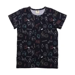 Walkiddy Walkiddy Back to School - Bio-Baumwolle T-Shirt Blau - Nachhaltig & GOTS-Zertifiziert – Produktbild 1 von 1