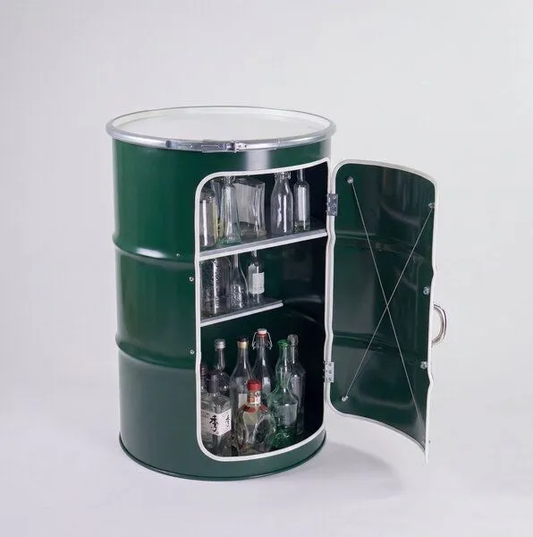 Lockengelöt Lockengelöt Hausbar aus einem Hamburger Ölfass, Moosgrün (gepulvert), – Produktbild 3 von 3