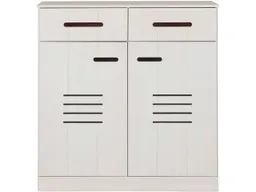 Kommode "Tobykids" mit 2 Schubladen, B101xT36xH104,5 cm, Kiefer weiß – Produktbild 1 von 1
