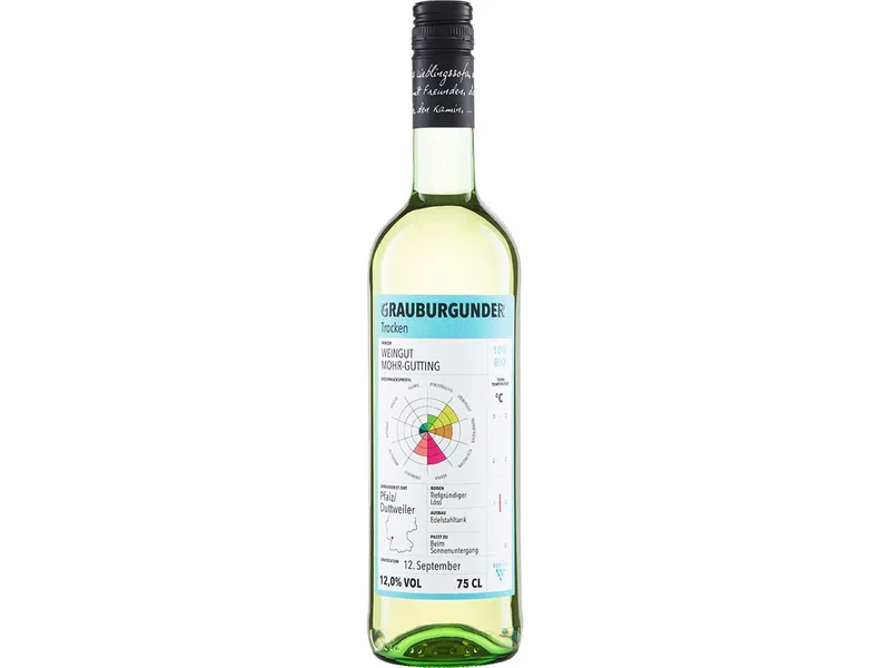 Bio-Weißwein Grauburgunder "ECOVIN" 0,75 l – Produktbild 1 von 1