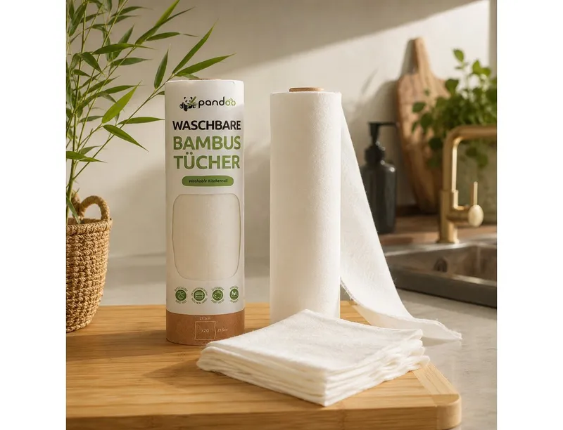 pandoo pandoo Wiederverwendbare Küchenrolle aus Bambus-Viskose – Produktbild 7 von 8
