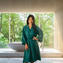 Kayori Kayori Kimono - Tencel - Unifarbig – Produktbild 1 von 1