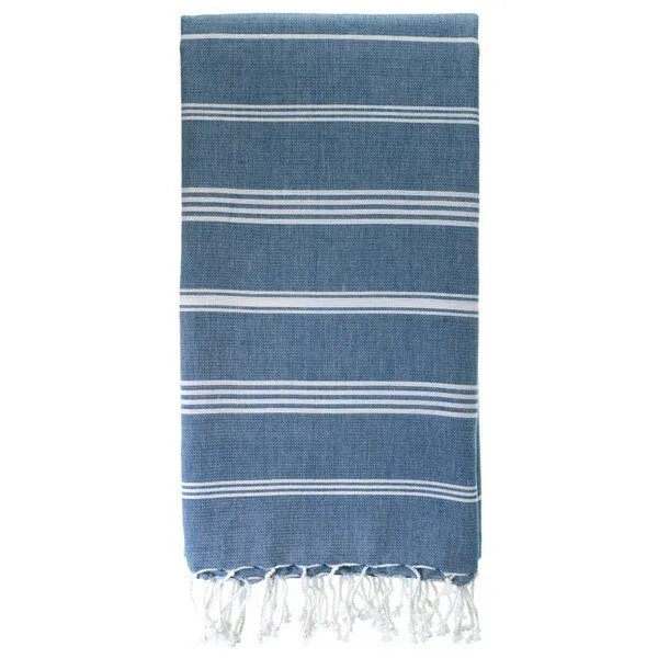 Karawan authentic Karawan authentic Hamamtuch Bio-Baumwolle Hammam, Ozeanblau, – Produktbild 4 von 4