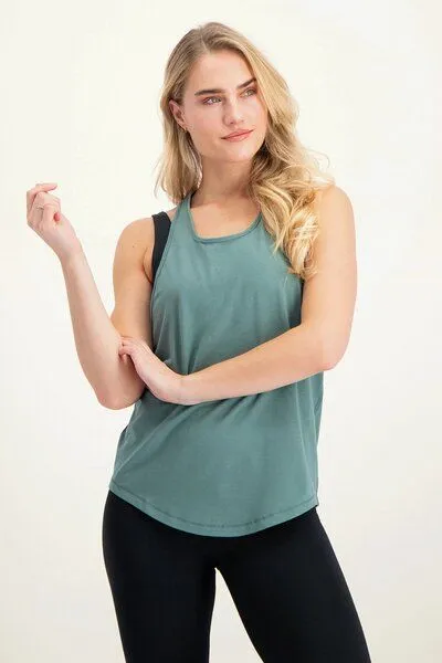 Urban Goddess Urban Goddess Maya Loose Fit Yoga Top, Forest (grün), – Produktbild 1 von 4